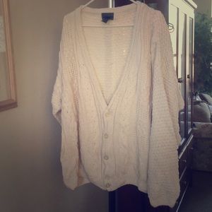 Cable knit cardigan